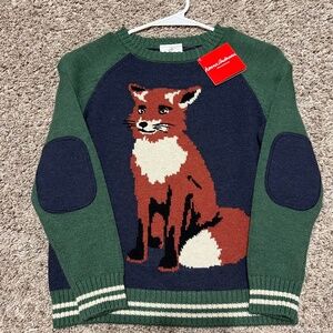 NWT Hanna Andersson Boy's Fox Sweater